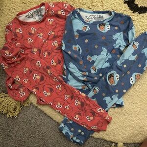Copper Pearl Sesame Street Pajamas Size 12Months
